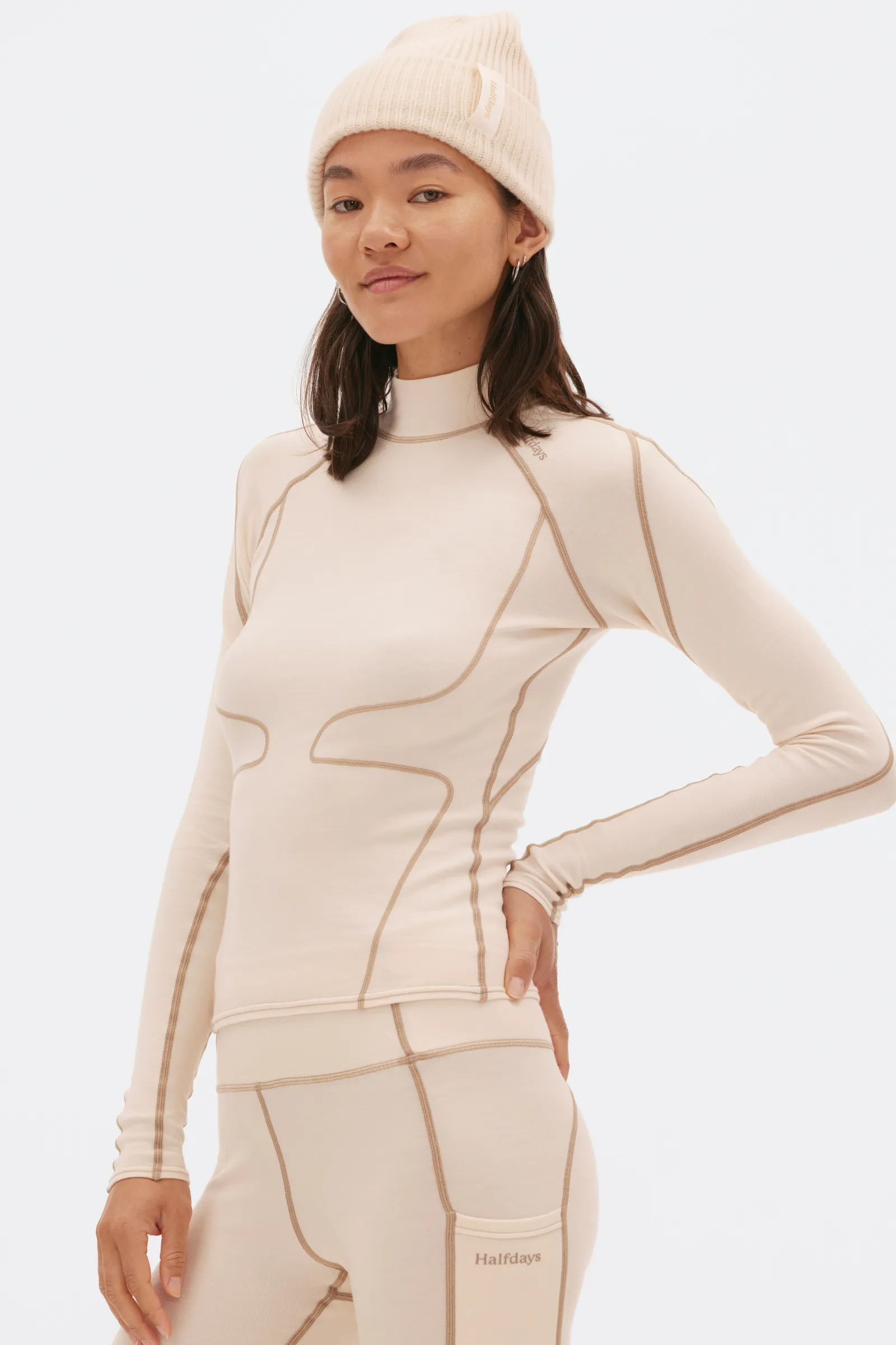 Fay Midweight Merino Top sold by Halfdays product image thumbnail 2