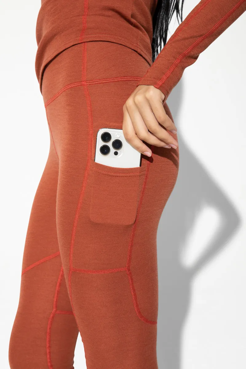 Pre-Loved Hallie Midweight Merino Legging sold by Halfdays product image thumbnail 5