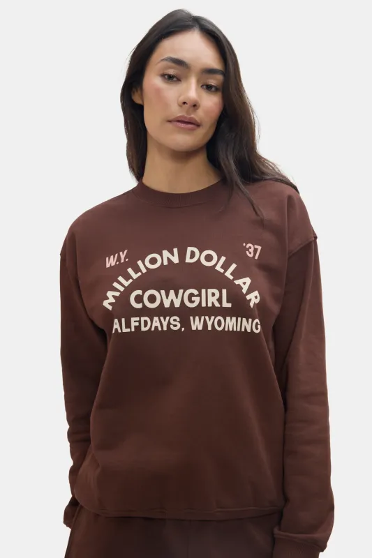 Million Dollar Cowboy Bar Sweatshirt sold by Halfdays