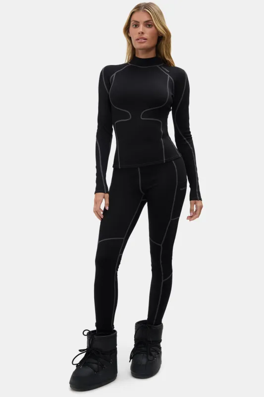 Pre-Loved Hallie Midweight Merino Legging made by Halfdays