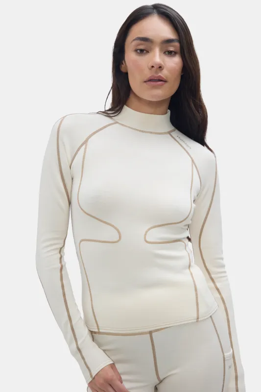 Pre-Loved Fay Midweight Merino Top made by Halfdays