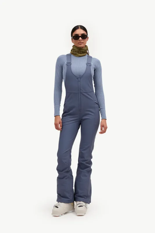 Isabel Soft Shell Bib Pant - Shadow - Short made by Halfdays