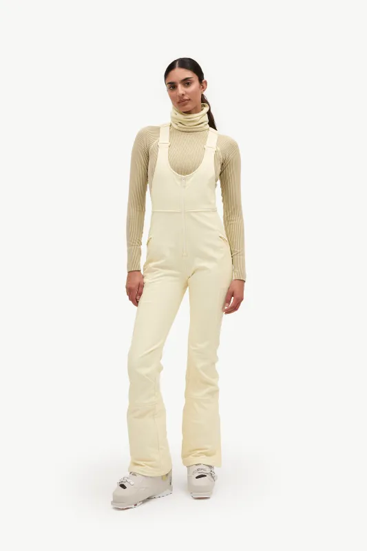 Isabel Soft Shell Bib Pant - Chardonnay - Short made by Halfdays