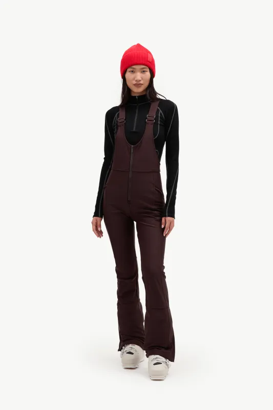 Isabel Soft Shell Bib Pant - Americano made by Halfdays