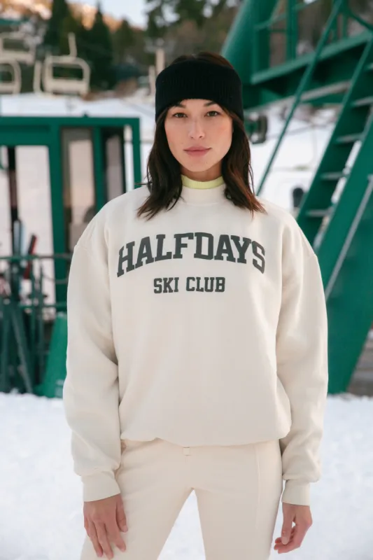 Halfdays Ski Club Sweatshirt sold by Halfdays