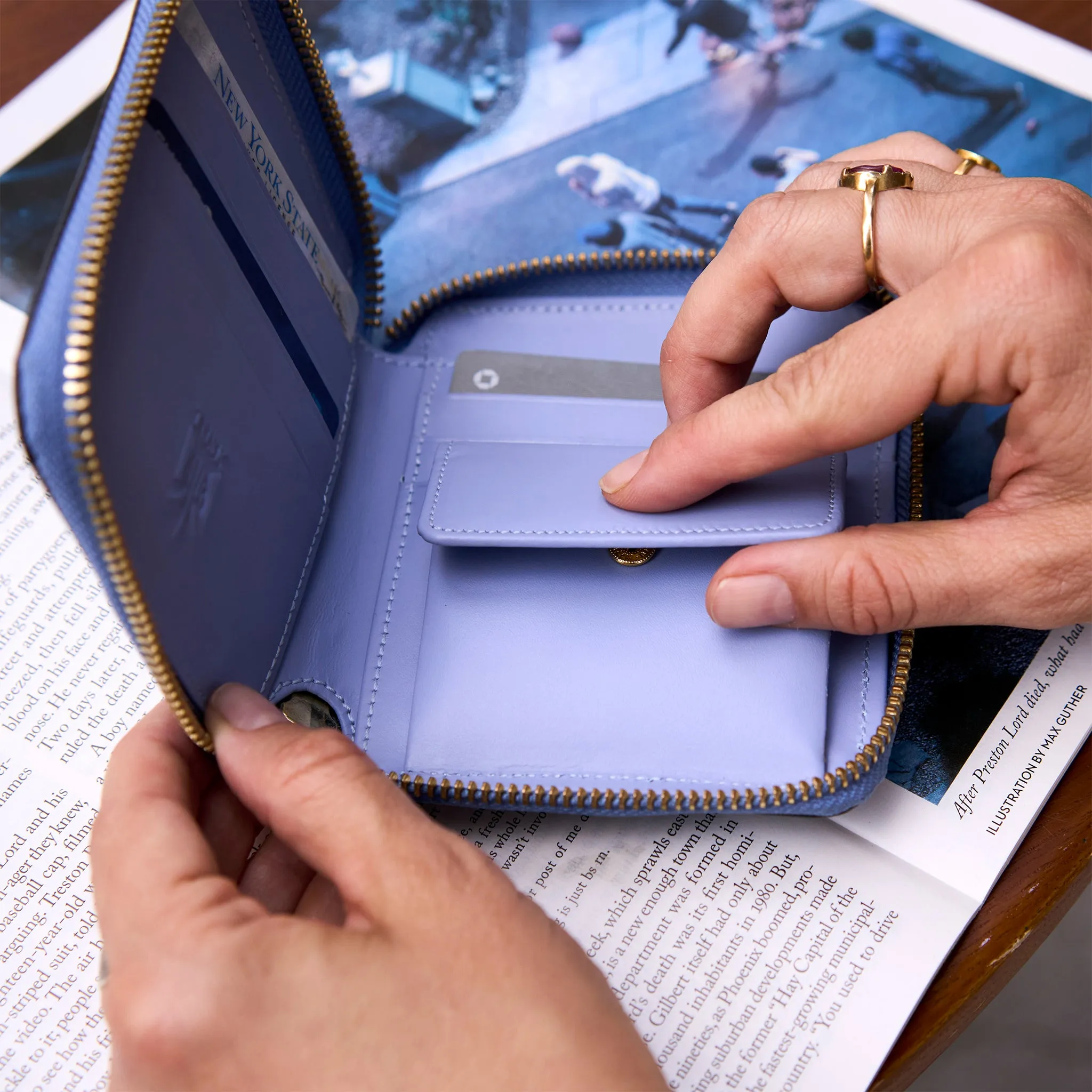 Joy | Medium Zip Around Wallet sold by Tusk product image thumbnail 4