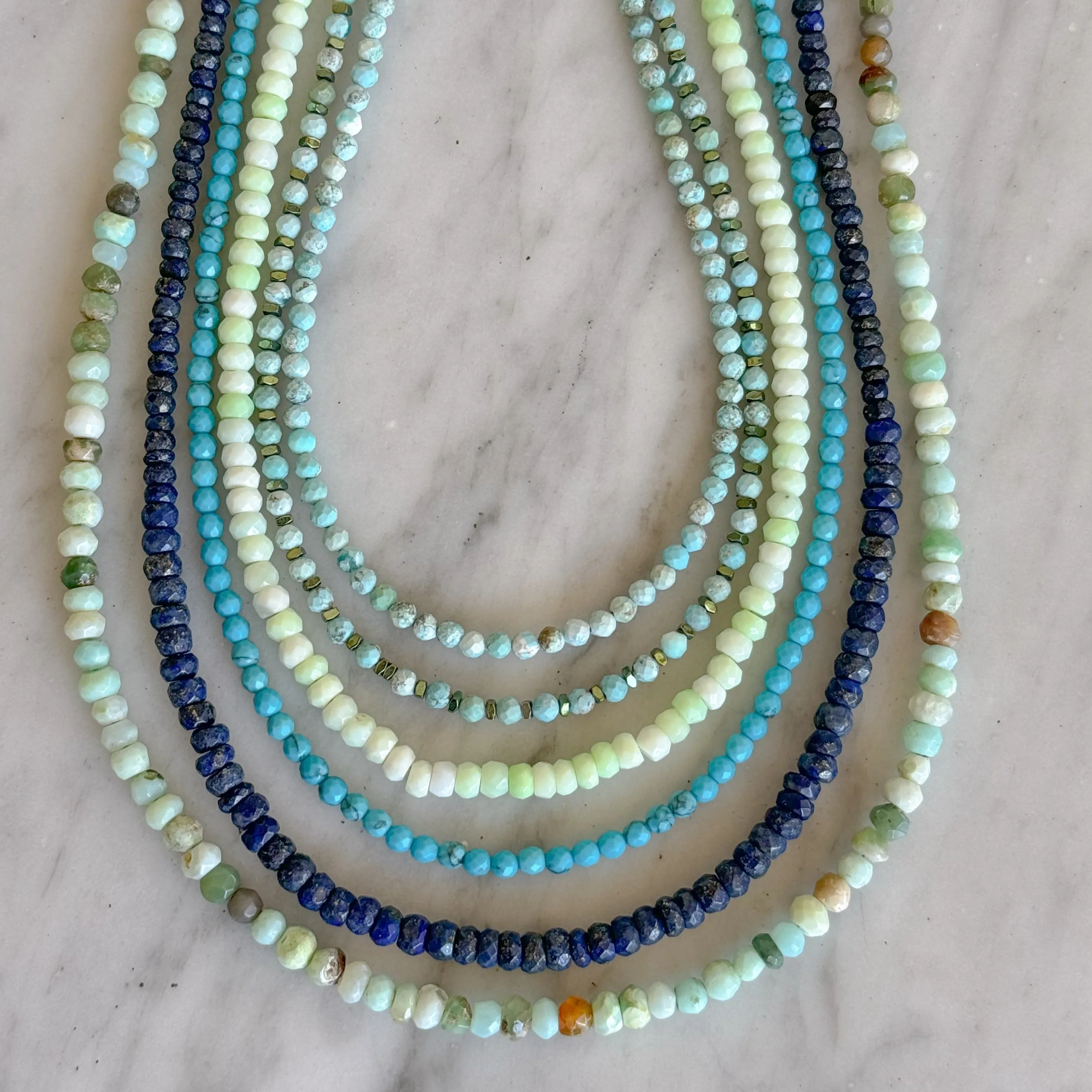 Teeny Natural Turquoise Gemstone Necklace sold by HART product image thumbnail 2