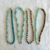 3x3 Amazonite & Natural Turquoise Gemstone Necklace sold by HART