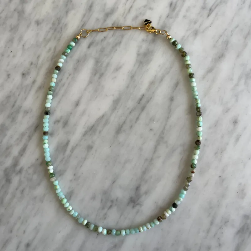 Teeny Peruvian Opal Gemstone Necklace sold by HART