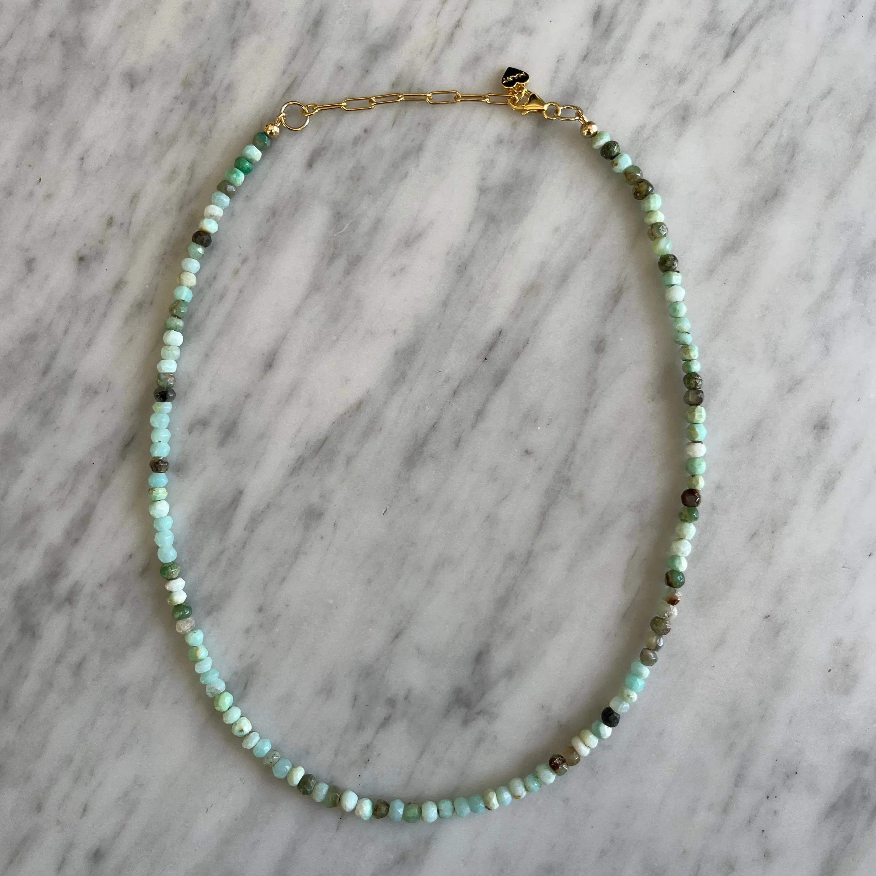 Teeny Peruvian Opal Gemstone Necklace sold by HART