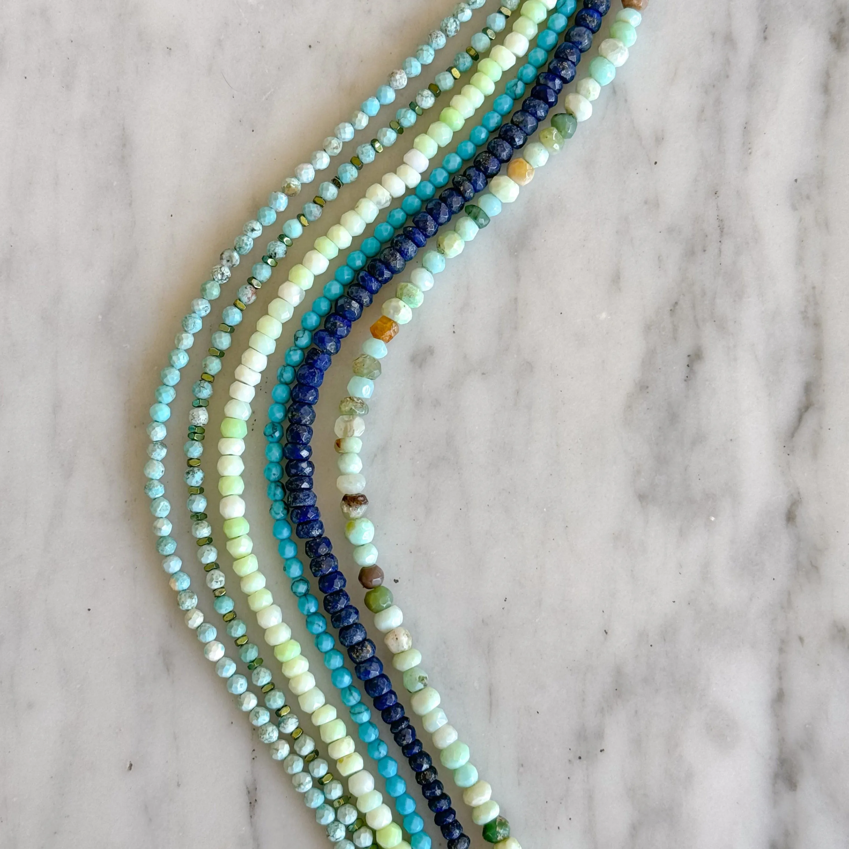 Teeny Peruvian Opal Gemstone Necklace sold by HART product image thumbnail 4