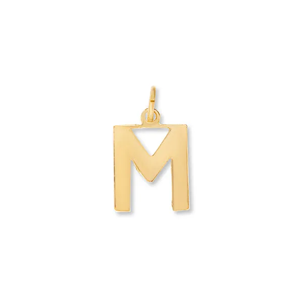 Flat Letter M Charm sold by HART