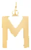 Flat Letter M Charm sold by HART