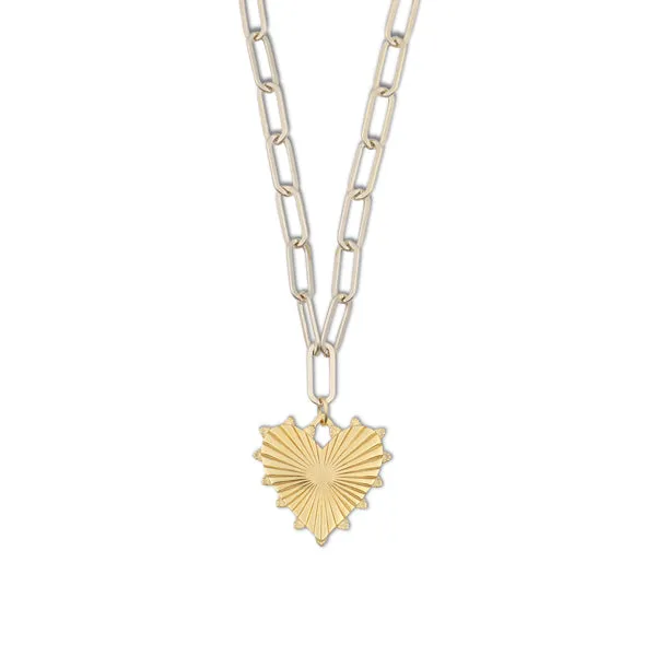 Jumbo Heart of Gold Necklace sold by HART