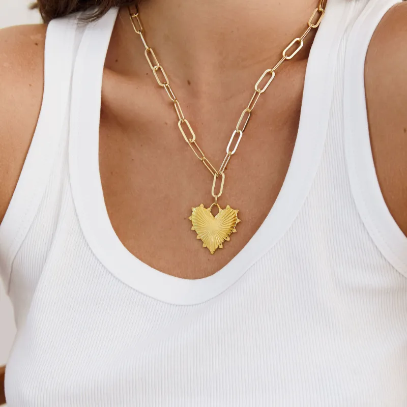 Jumbo Heart of Gold Necklace sold by HART product image thumbnail 3