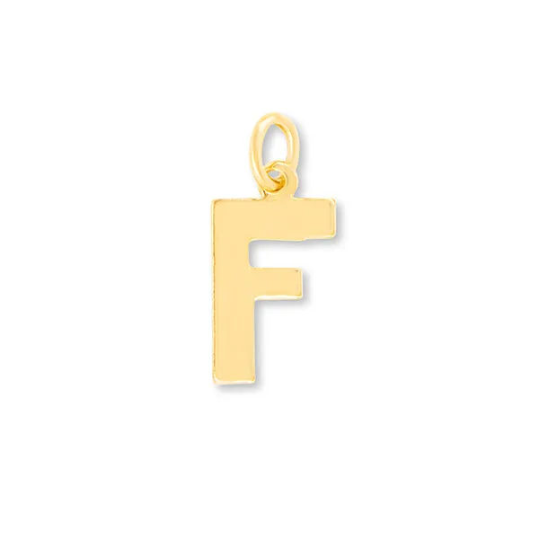 Flat Letter F Charm sold by HART