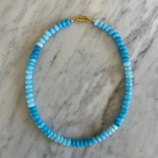 Sky Blue Opal Gemstone Necklace sold by HART product image thumbnail 2