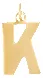 Flat Letter K Charm sold by HART product image thumbnail 2