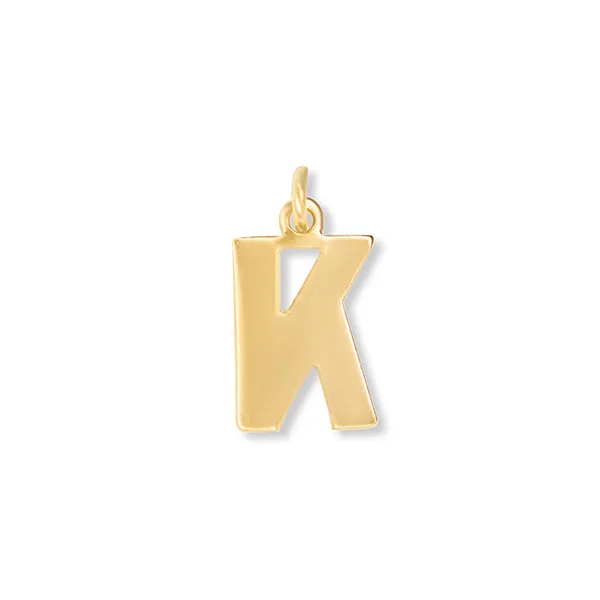 Flat Letter K Charm sold by HART
