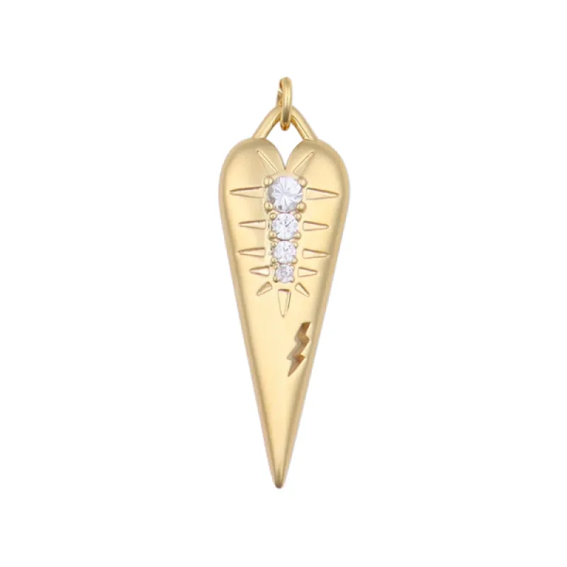 Cracked Heart with Topaz Charm sold by HART