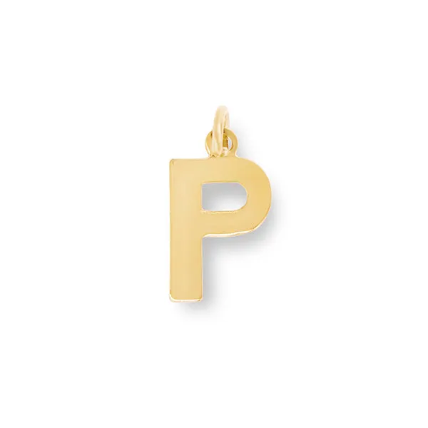 Flat Letter P Charm sold by HART