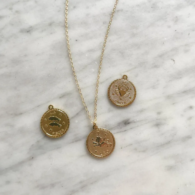 Zodiac Coin Necklace sold by HART product image thumbnail 3