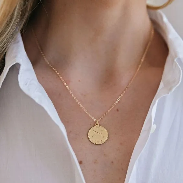 Zodiac Coin Necklace sold by HART product image thumbnail 2
