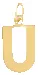 Flat Letter U Charm sold by HART product image thumbnail 2