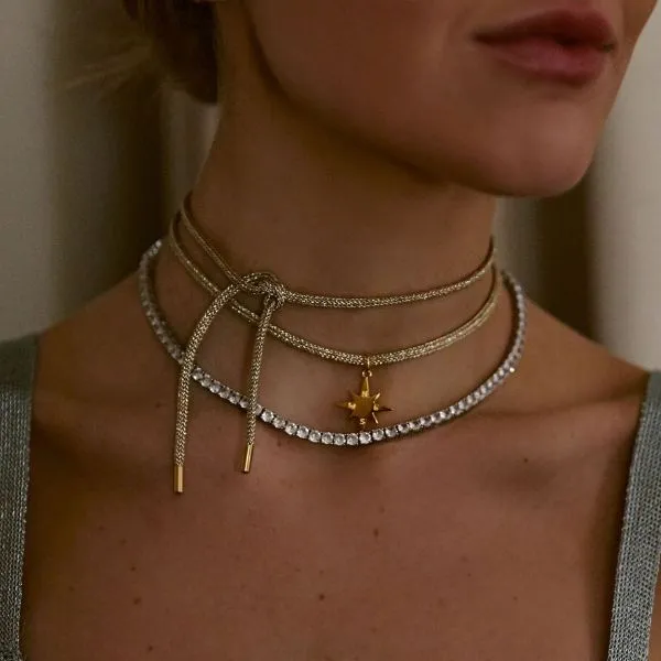 Gold Lurex Necklace Cord sold by HART product image thumbnail 2