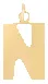 Flat Letter N Charm sold by HART product image thumbnail 2