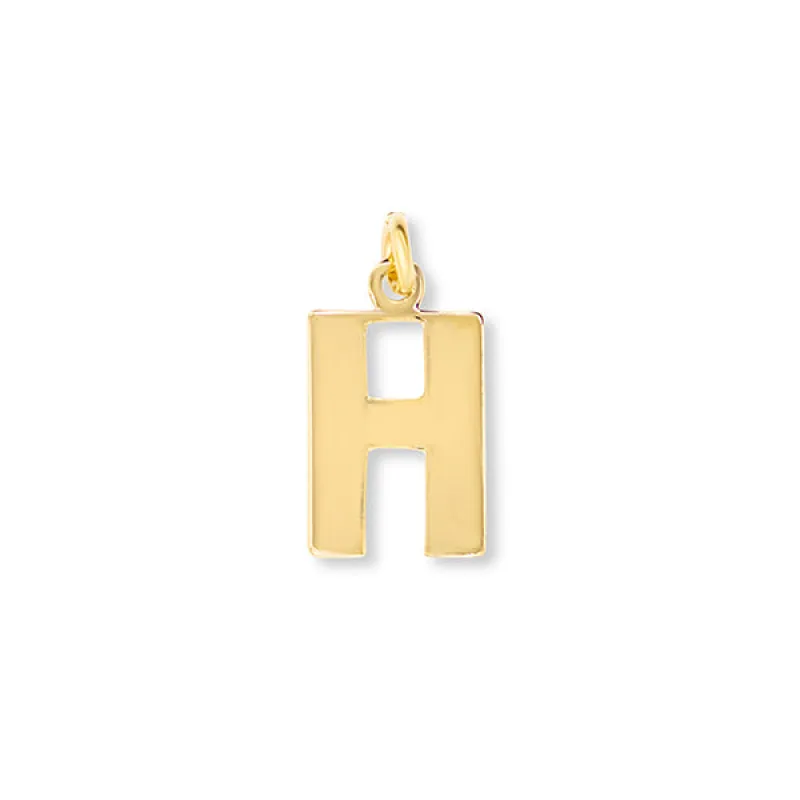 Flat Letter H Charm sold by HART