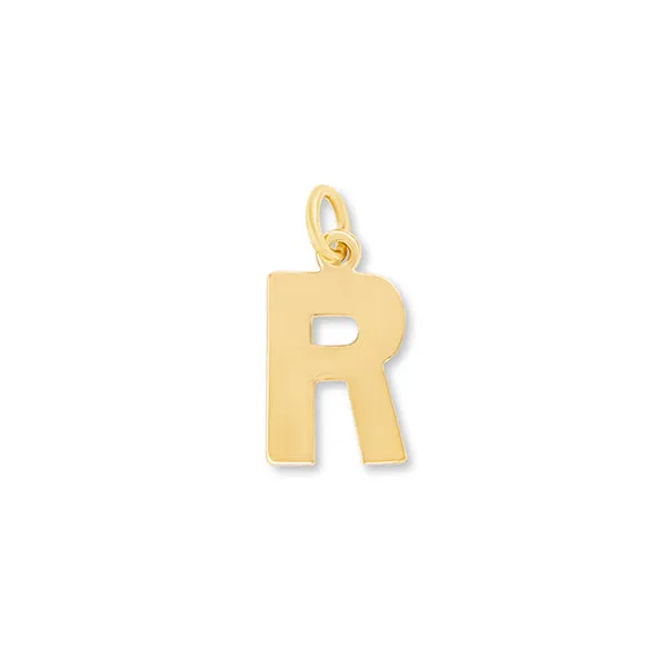 Flat Letter R Charm sold by HART
