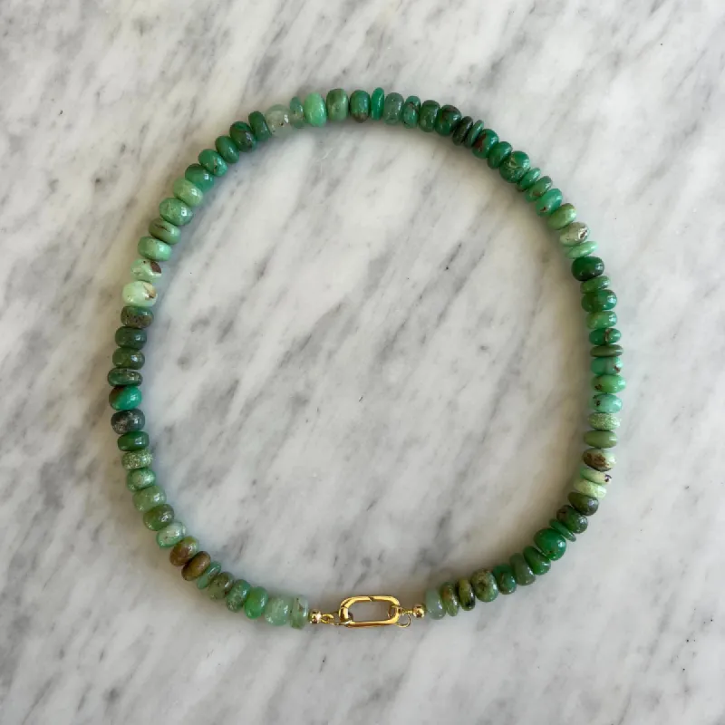 Chrysoprase﻿ Gemstone Necklace sold by HART
