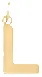 Flat Letter L Charm sold by HART product image thumbnail 2