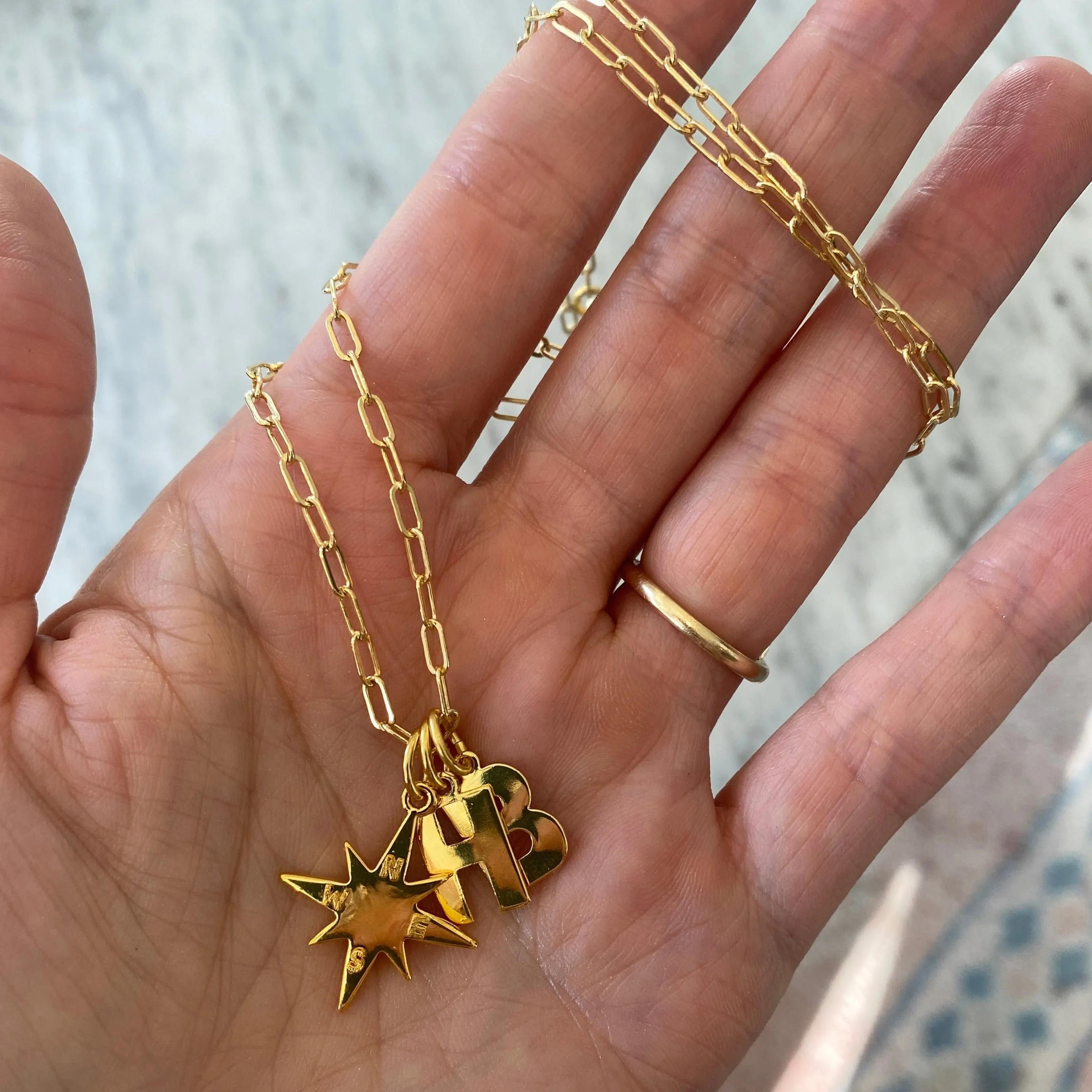 Personalized Compass Star Necklace sold by HART product image thumbnail 3