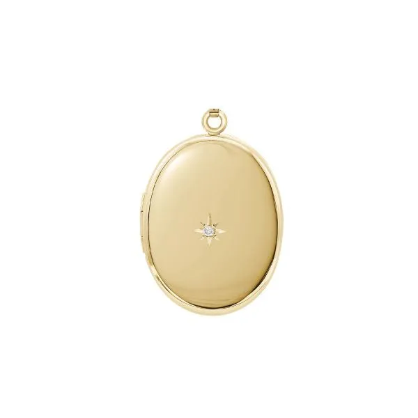 Oval Locket with Diamond sold by HART