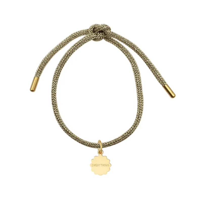 Gold Lurex Bracelet with Everything Charm sold by HART
