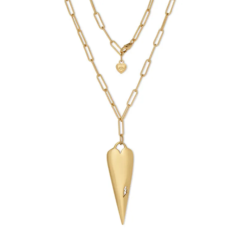 Large Cracked Heart Necklace sold by HART