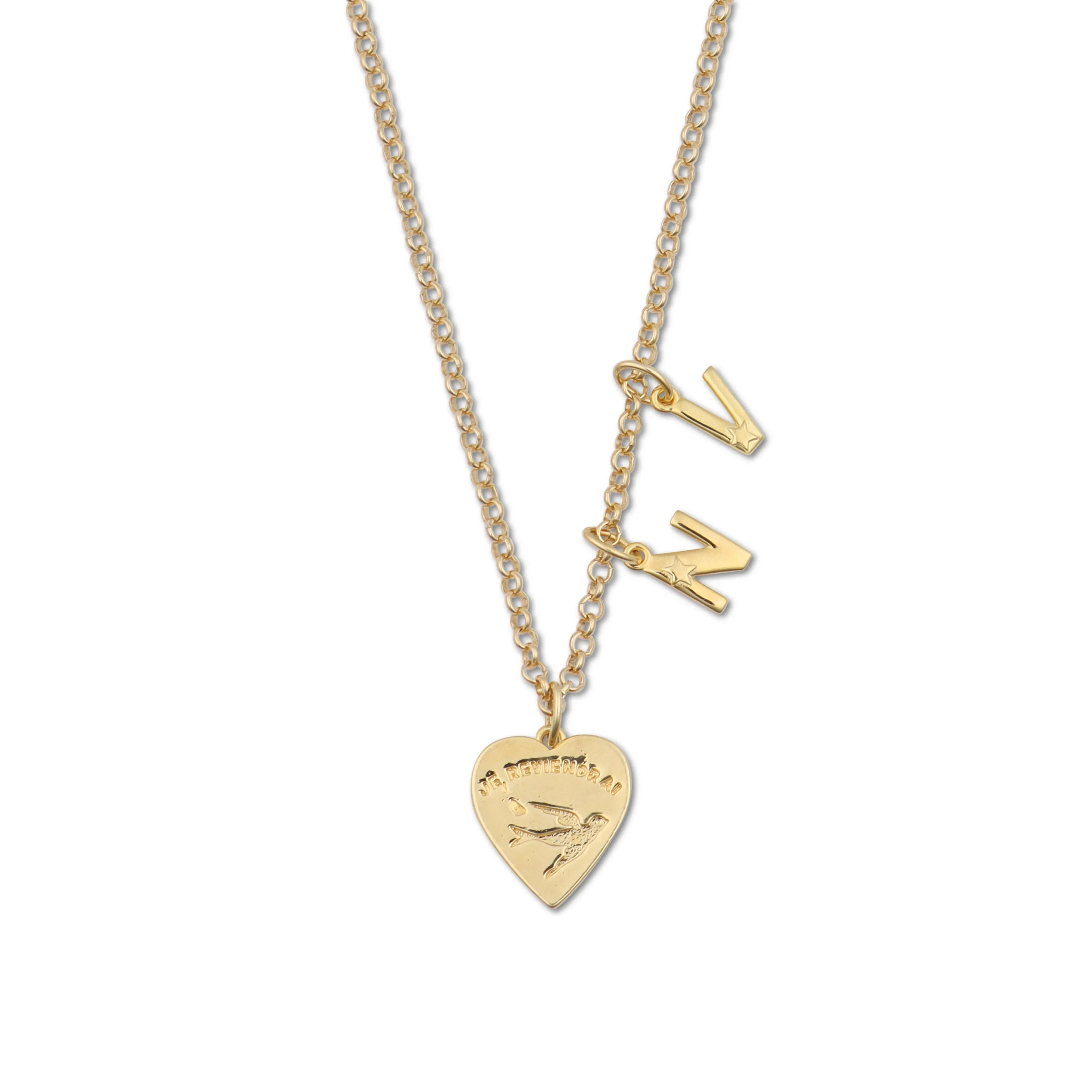 Personalized Memorial Heart + Initials Necklace sold by HART