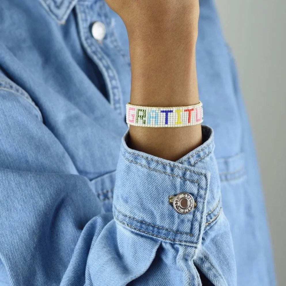 Rainbow Gratitude Beaded Bracelet sold by HART product image thumbnail 3