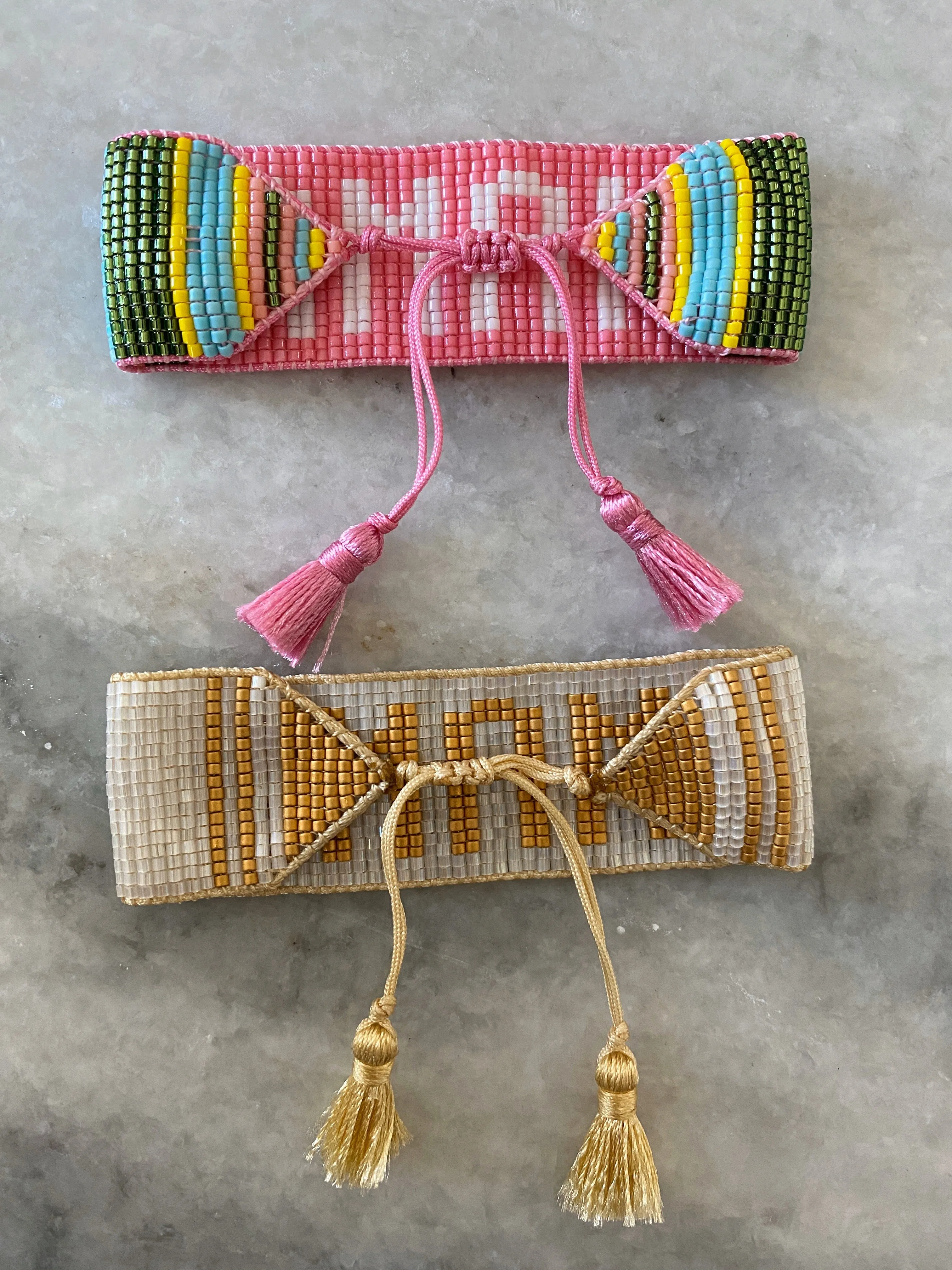 Pink MAMA Beaded Bracelet sold by HART product image thumbnail 5