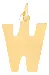 Flat Letter W Charm sold by HART product image thumbnail 2