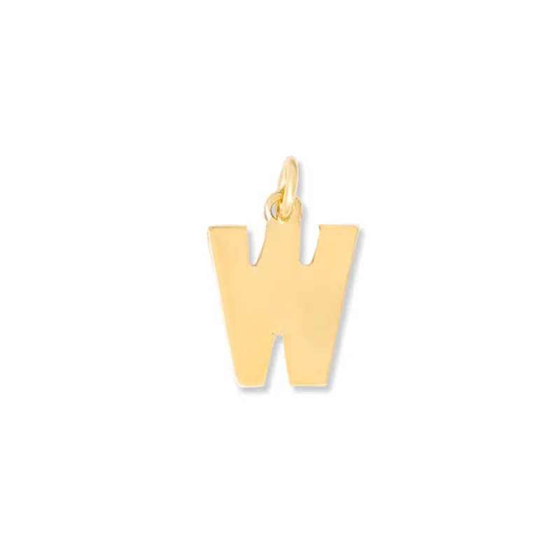 Flat Letter W Charm sold by HART