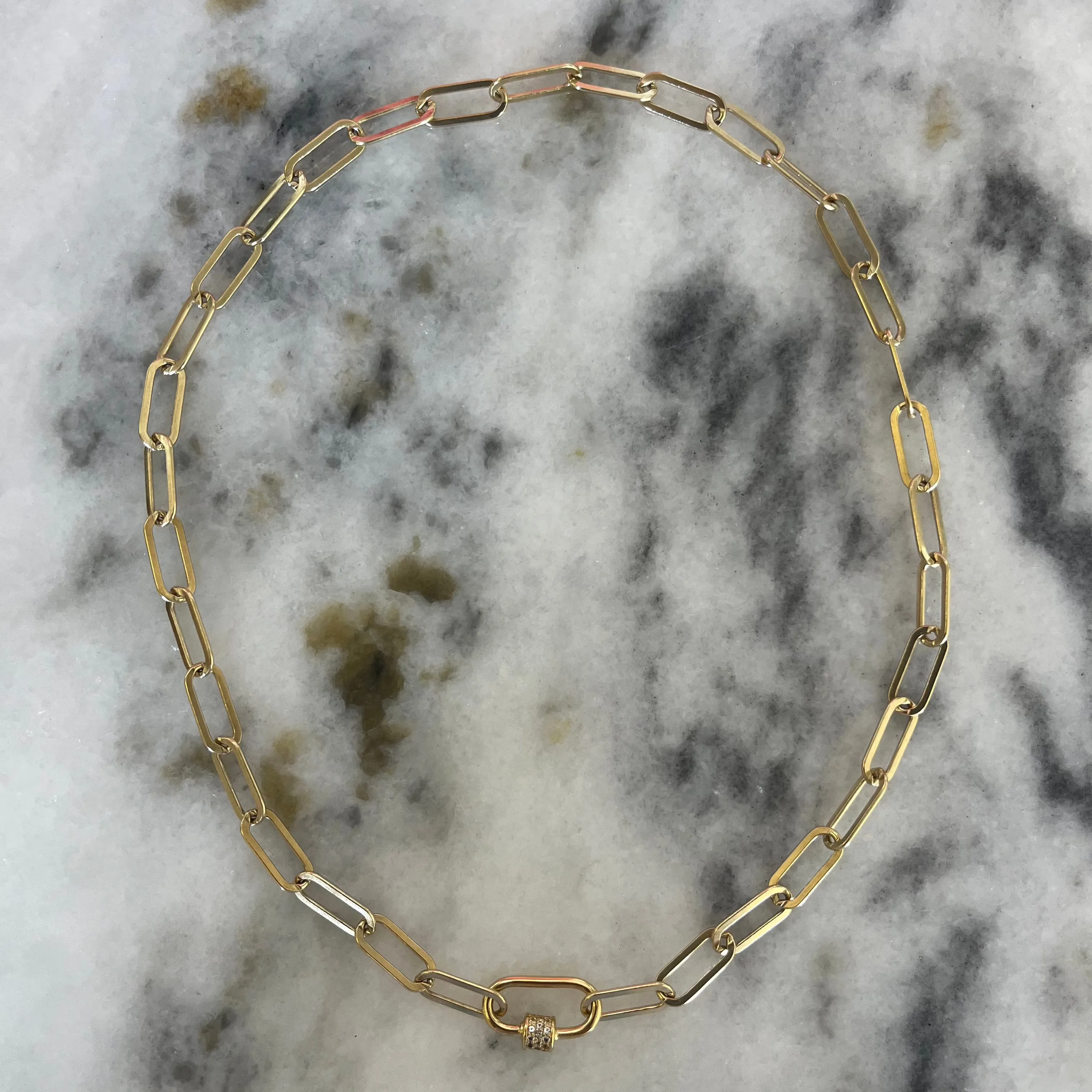 Jumbo Link Collar Necklace with Clip sold by HART product image thumbnail 4