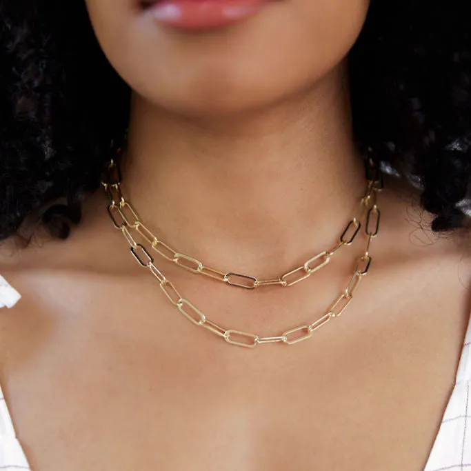 Jumbo Link Collar Necklace with Clip sold by HART product image thumbnail 5