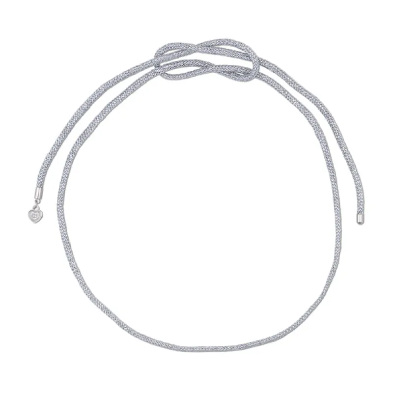 Silver Lurex Necklace Cord sold by HART