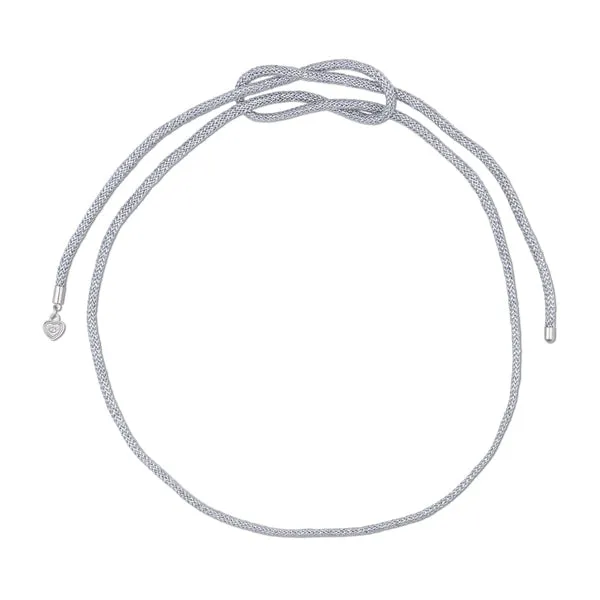 Silver Lurex Necklace Cord sold by HART