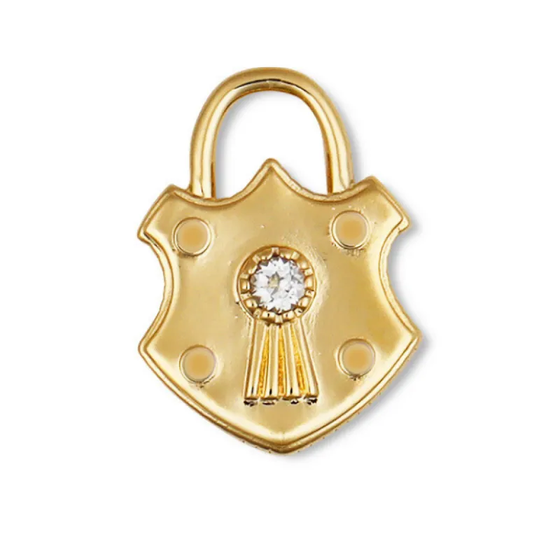 Shield Padlock Charm sold by HART