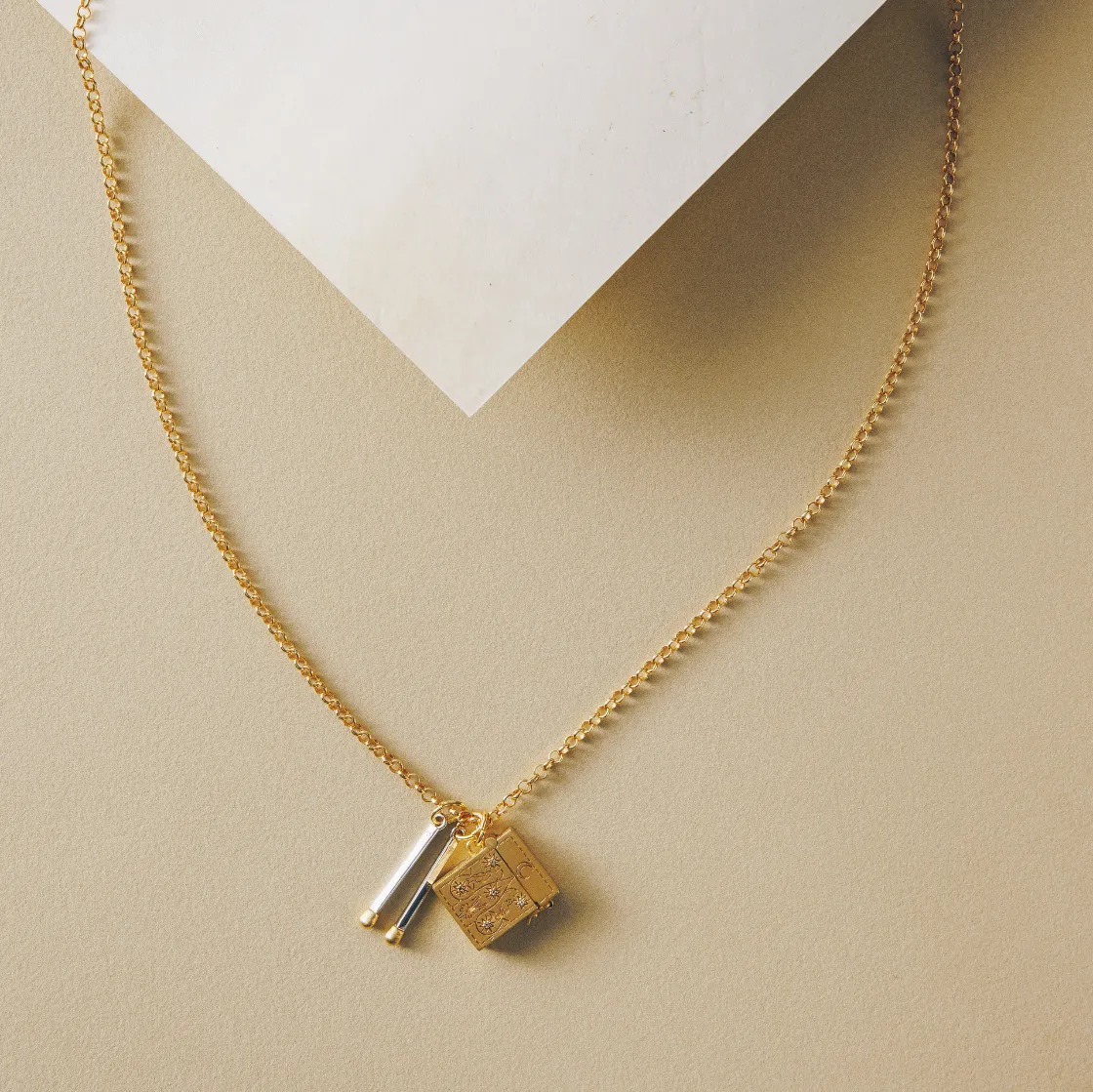 Courtney Grow's Etched Vesta Case Cluster Necklace sold by HART product image thumbnail 4