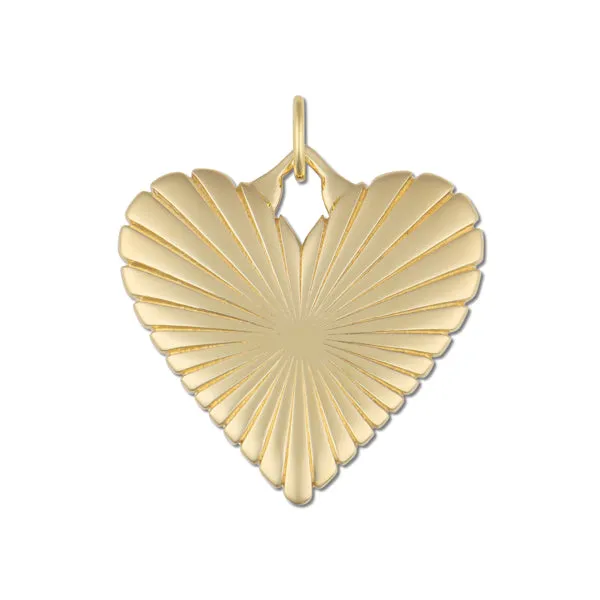 Ribbed Heart of Gold Charm sold by HART product image thumbnail 4